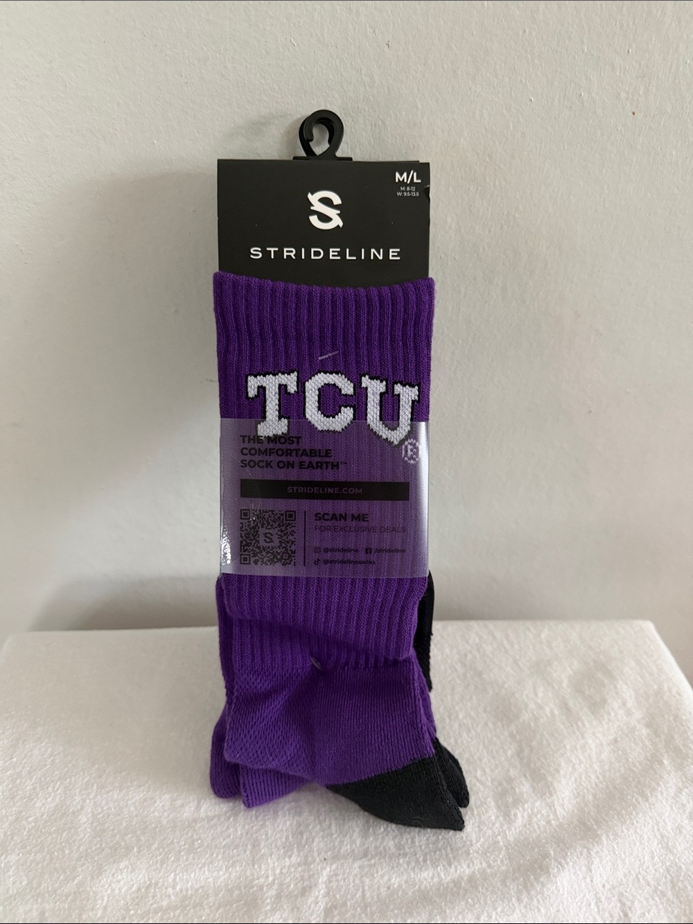 Texas Christian University 2 pair socks Unisex